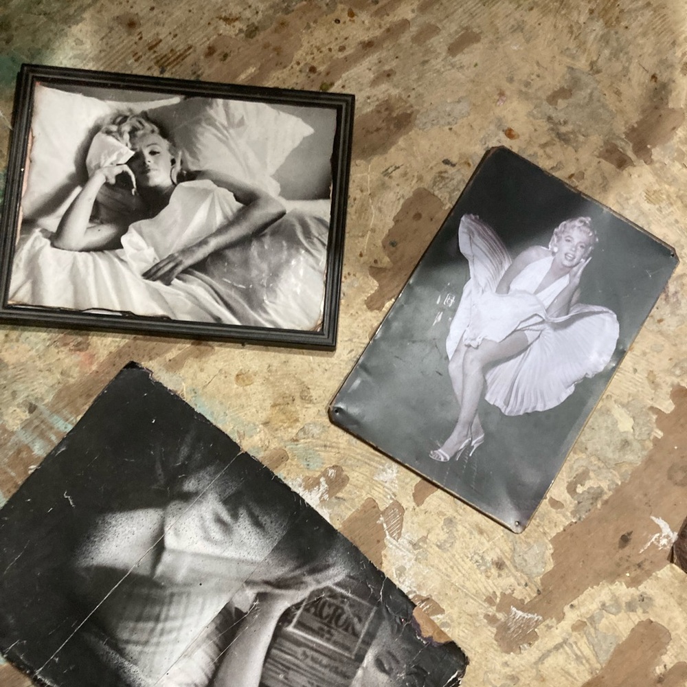 Three Marilyn Monroe Photos pictures poster tin sign